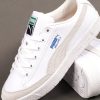 01 Navy Textured Retro Trainer